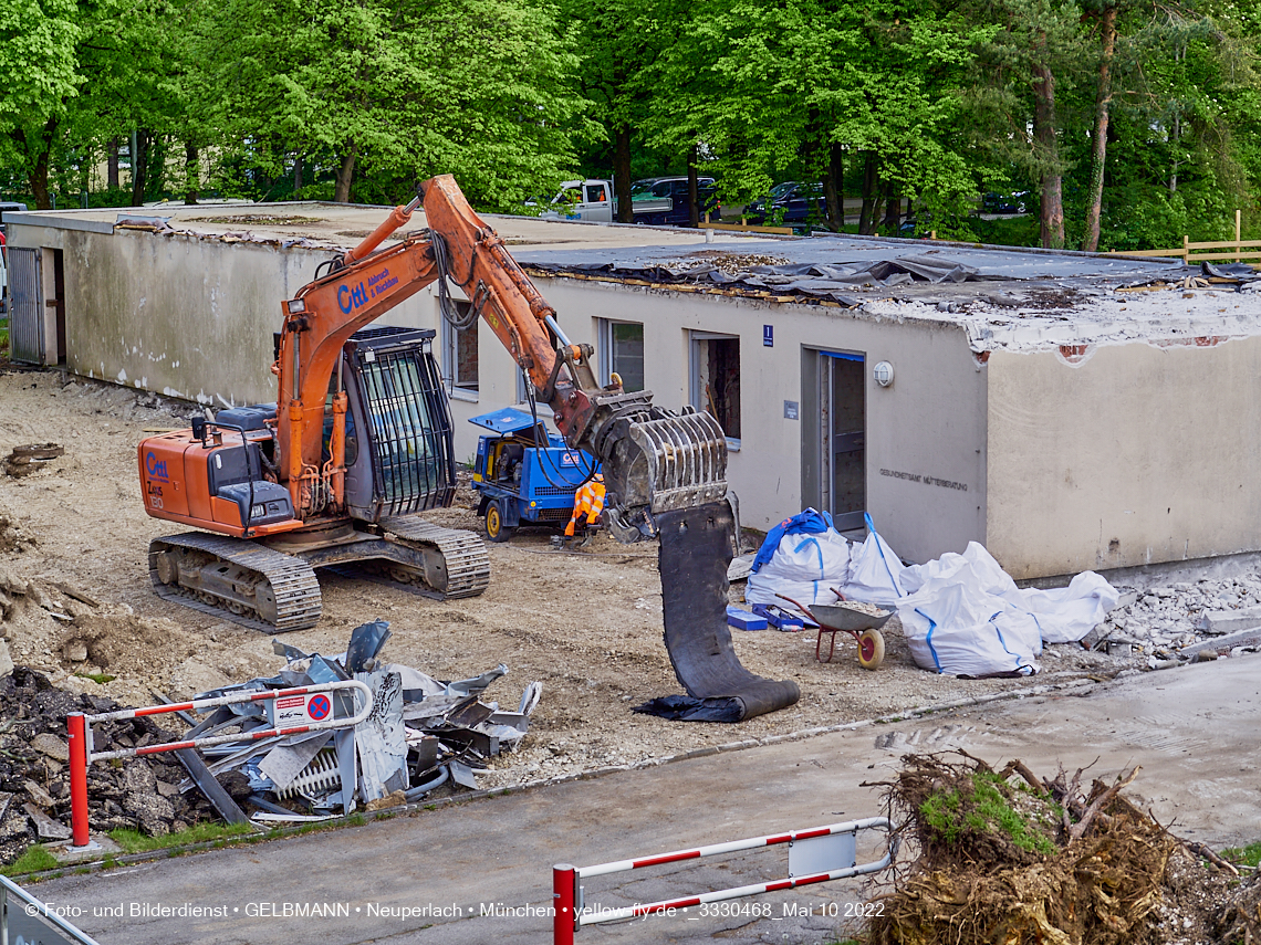 10.05.2022 - Baustelle am Haus für Kinder in Neuperlach